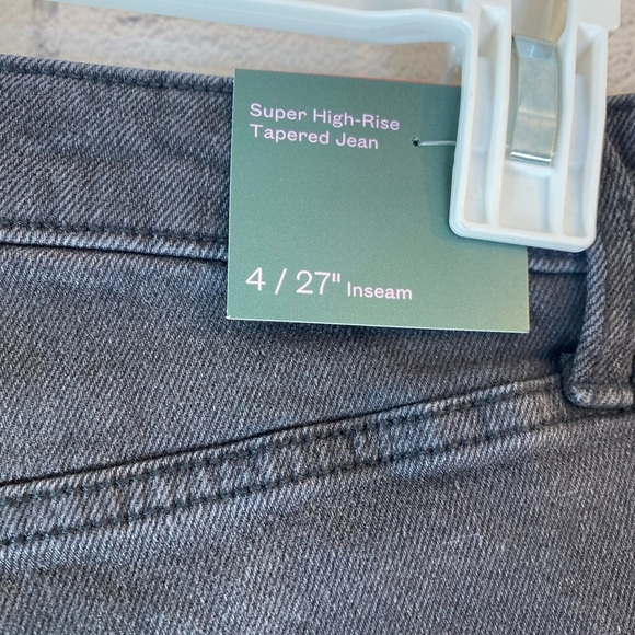 Wild Fable Super High Rise Tapered Black Jeans size 4 NWT - Picture 8 of 9
